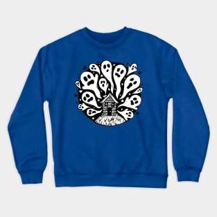 Spooky Ghost House Crewneck Sweatshirt